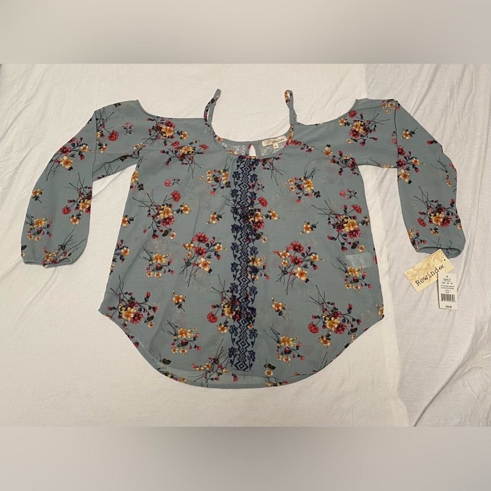 Rewind Floral Off the Shoulder Blouse